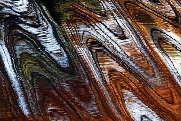 Zigging And Zagging Abstract by Deb Oppermann